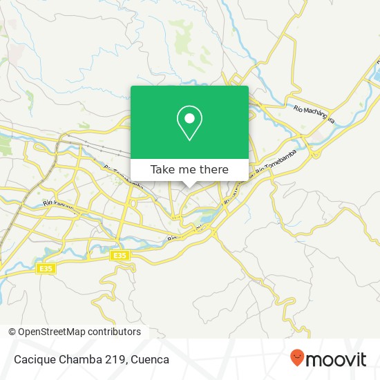 Cacique Chamba 219 map
