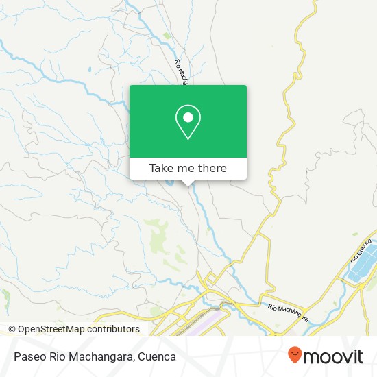 Paseo Rio Machangara map