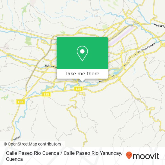 Mapa de Calle Paseo Río Cuenca / Calle Paseo Rio Yanuncay