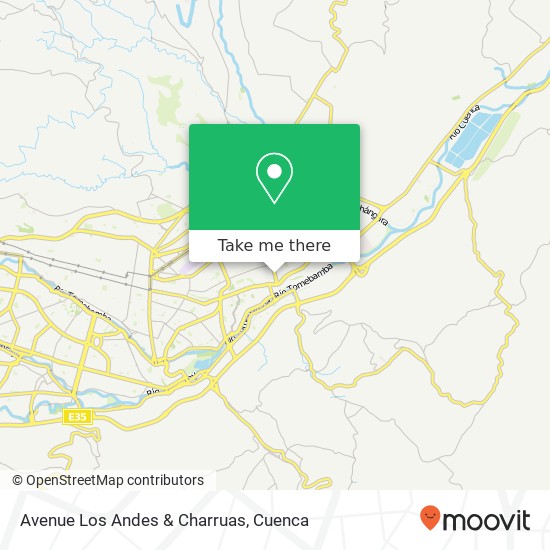 Avenue Los Andes & Charruas map