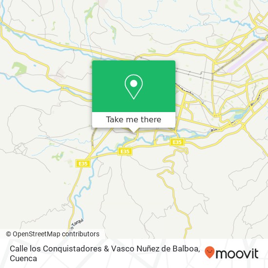 Mapa de Calle los Conquistadores & Vasco Nuñez de Balboa