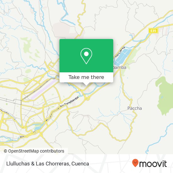 Llulluchas & Las Chorreras map