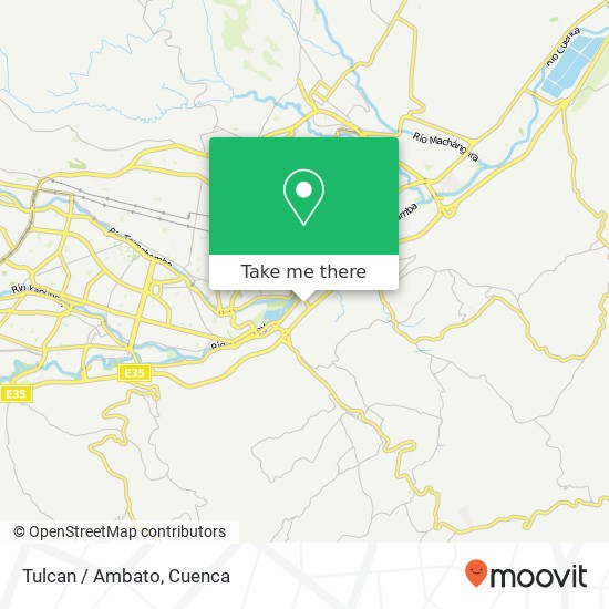 Tulcan / Ambato map