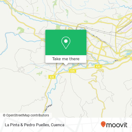 La Pinta & Pedro Puelles map