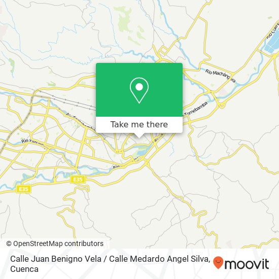 Mapa de Calle Juan Benigno Vela / Calle Medardo Angel Silva