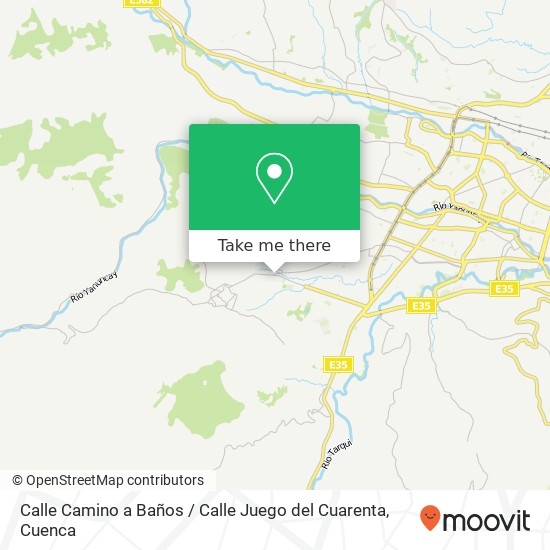 Calle Camino a Baños / Calle Juego del Cuarenta map