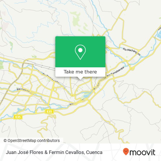Juan José Flores & Fermin Cevallos map