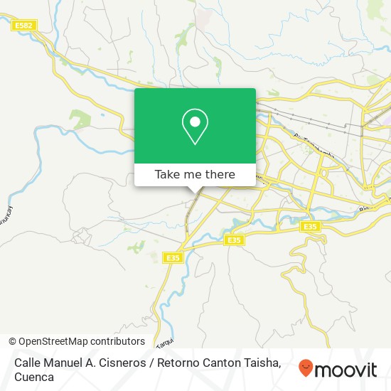 Calle Manuel A. Cisneros / Retorno Canton Taisha map