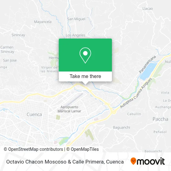 Octavio Chacon Moscoso & Calle Primera map