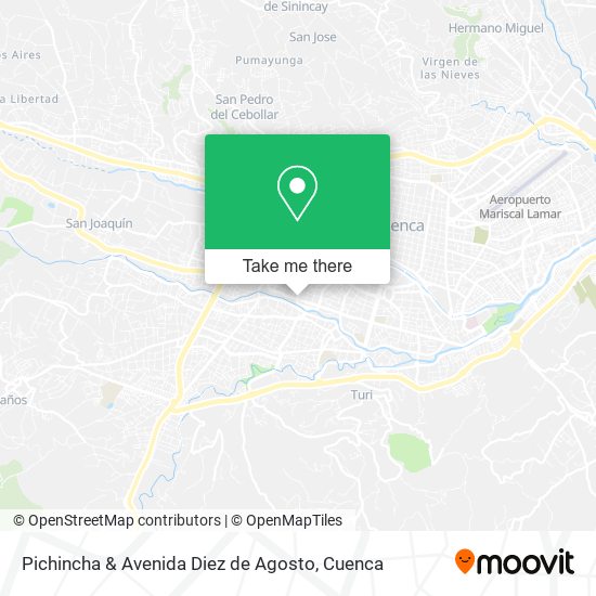 Pichincha & Avenida Diez de Agosto map