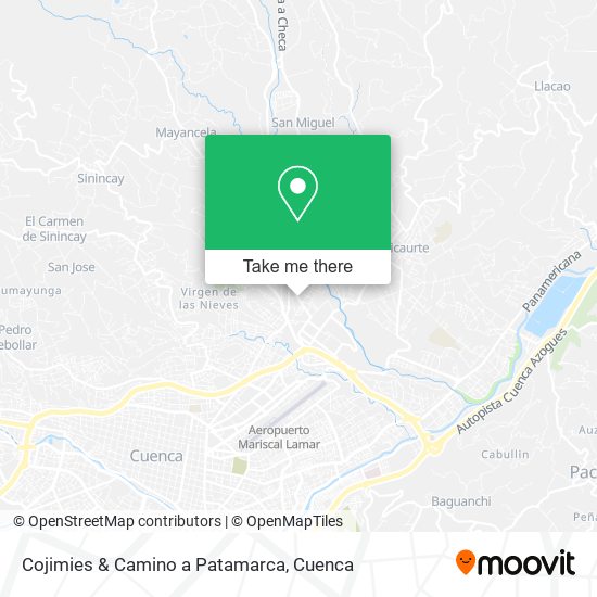 Cojimies & Camino a Patamarca map