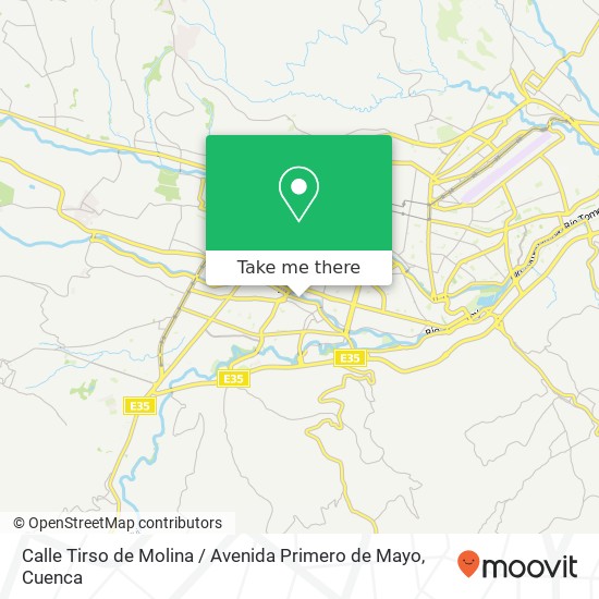 Mapa de Calle Tirso de Molina / Avenida Primero de Mayo