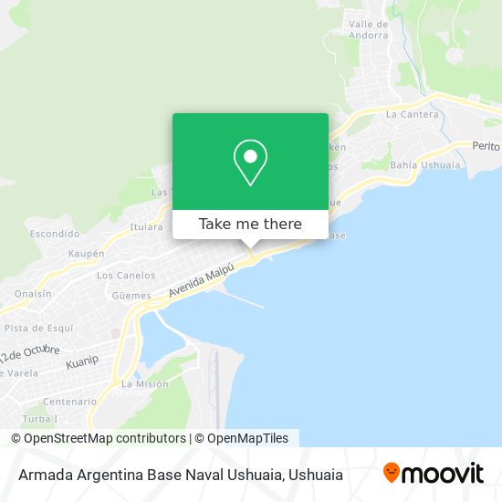 Armada Argentina Base Naval Ushuaia map