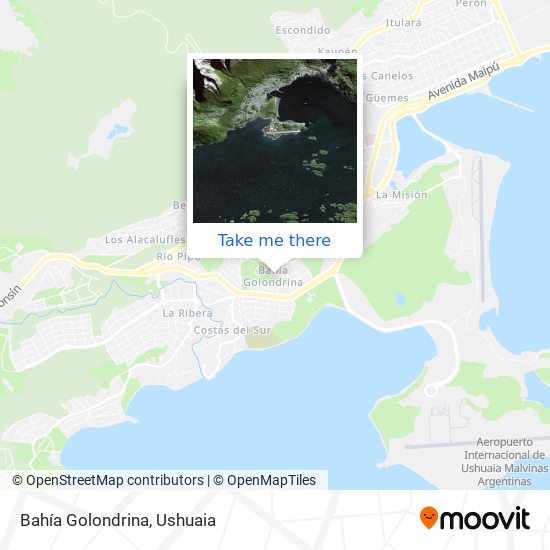 Bahía Golondrina map