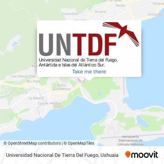 Mapa de Universidad Nacional De Tierra Del Fuego