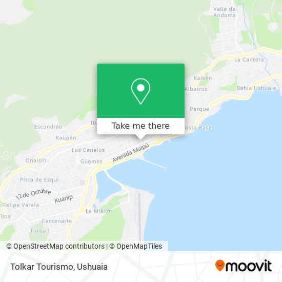 Mapa de Tolkar Tourismo