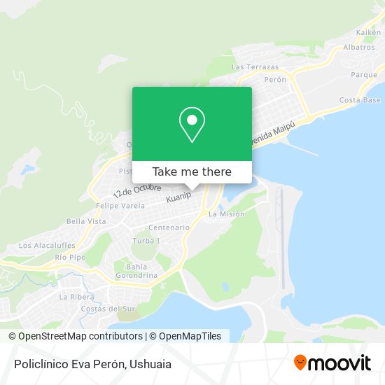 Policlínico Eva Perón map