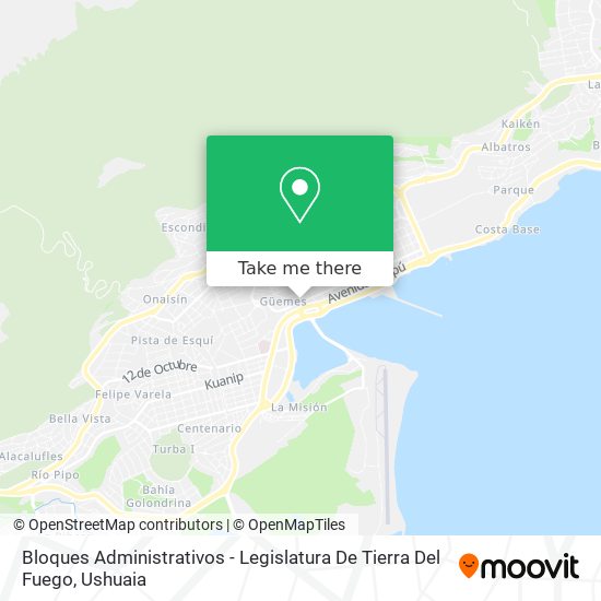 Bloques Administrativos - Legislatura De Tierra Del Fuego map