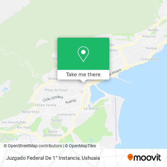 Juzgado Federal De 1° Instancia map