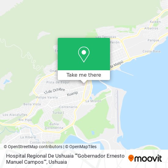 Hospital Regional De Ushuaia ""Gobernador Ernesto Manuel Campos"" map