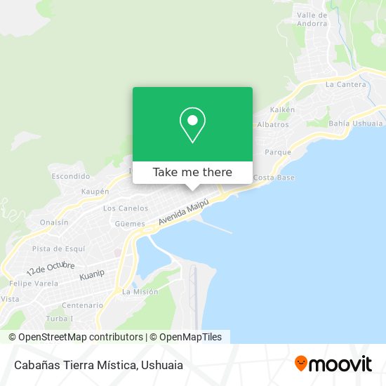 Cabañas Tierra Mística map