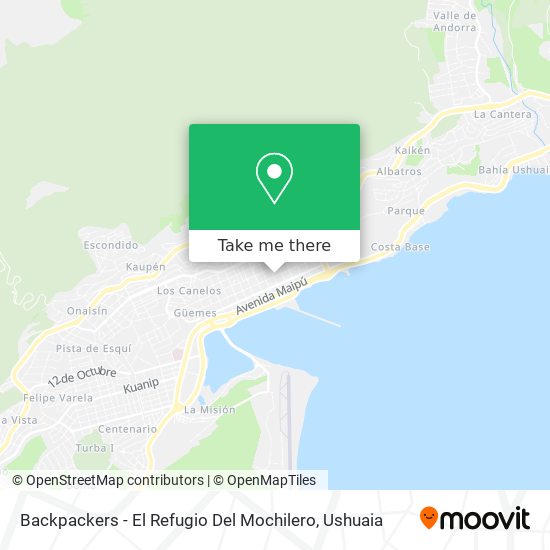 Mapa de Backpackers - El Refugio Del Mochilero