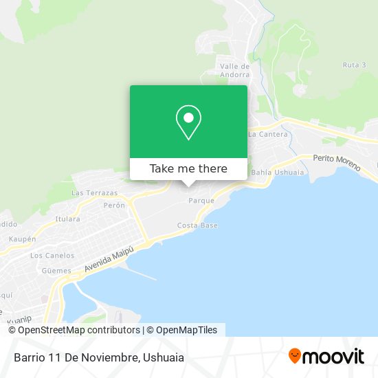 Mapa de Barrio 11 De Noviembre