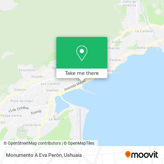 Monumento A Eva Perón map