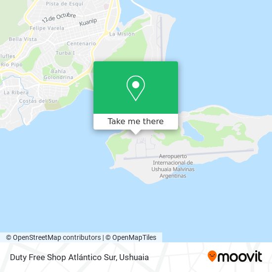 Duty Free Shop Atlántico Sur map