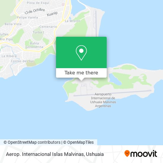 Mapa de Aerop. Internacional Islas Malvinas
