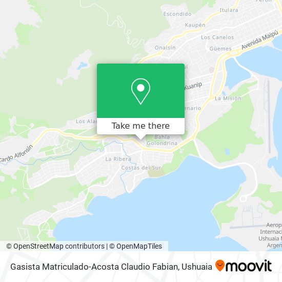 Gasista Matriculado-Acosta Claudio Fabian map