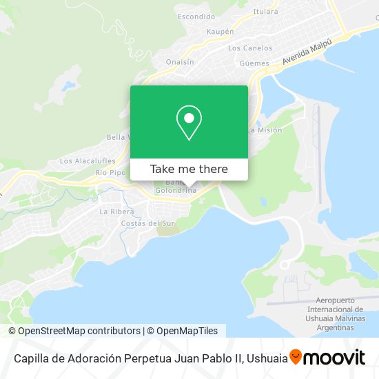 Mapa de Capilla de Adoración Perpetua Juan Pablo II