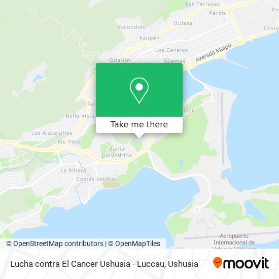 Lucha contra El Cancer Ushuaia - Luccau map
