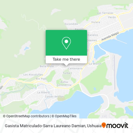 Mapa de Gasista Matriculado-Sarra Laureano Damian