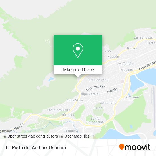 Mapa de La Pista del Andino