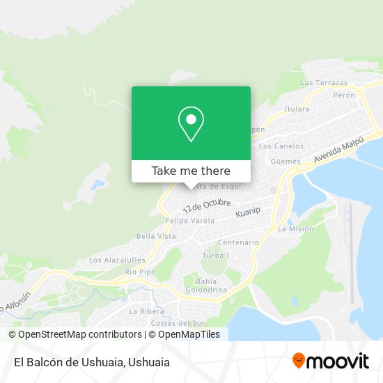 El Balcón de Ushuaia map
