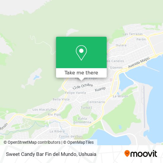 Sweet Candy Bar Fin del Mundo map