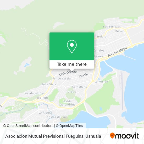 Mapa de Asociacion Mutual Previsional Fueguina