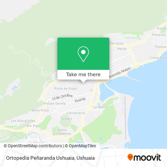 Ortopedia Peñaranda Ushuaia map