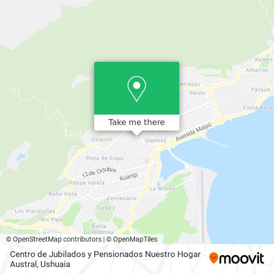 Mapa de Centro de Jubilados y Pensionados Nuestro Hogar Austral