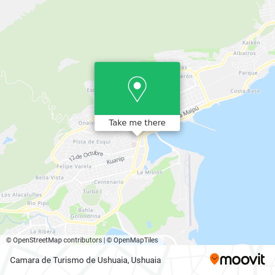 Camara de Turismo de Ushuaia map