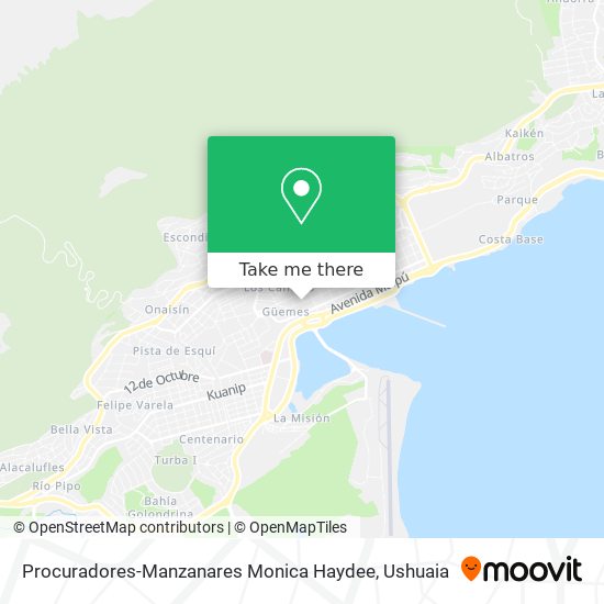 Procuradores-Manzanares Monica Haydee map