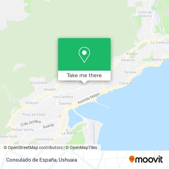 Mapa de Consulado de España