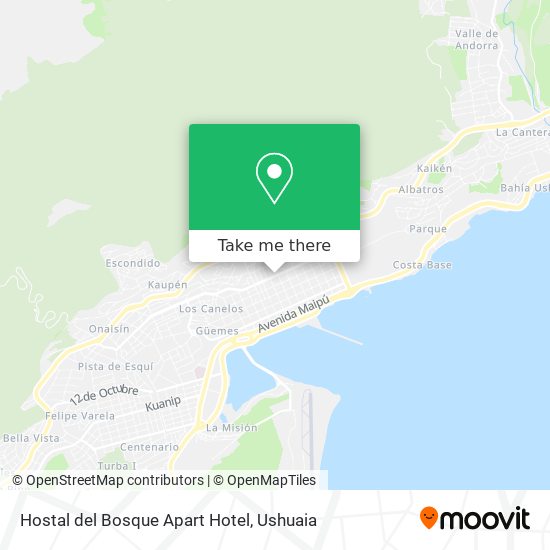 Hostal del Bosque Apart Hotel map