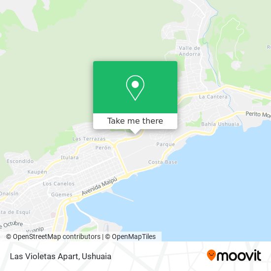 Las Violetas Apart map