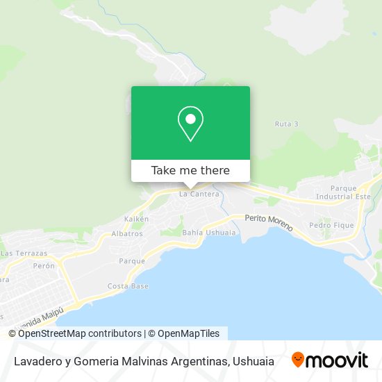 Mapa de Lavadero y Gomeria Malvinas Argentinas