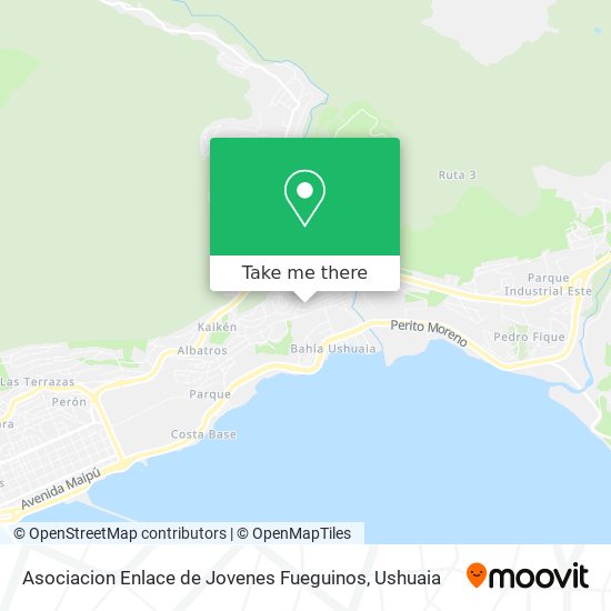 Asociacion Enlace de Jovenes Fueguinos map