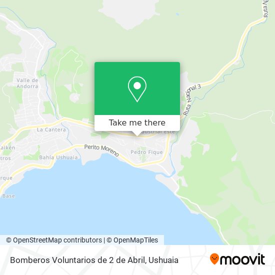Mapa de Bomberos Voluntarios de 2 de Abril