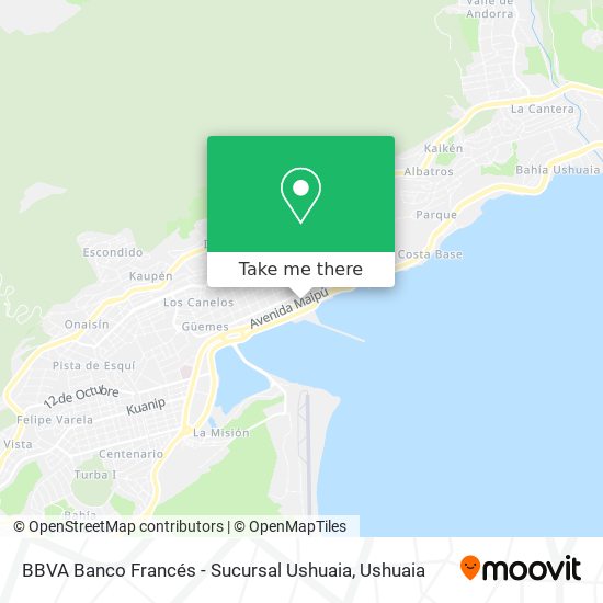 BBVA Banco Francés - Sucursal Ushuaia map