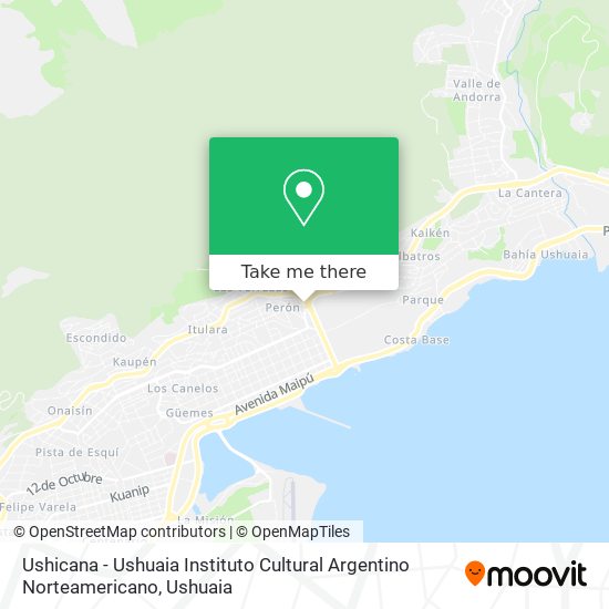 Ushicana - Ushuaia Instituto Cultural Argentino Norteamericano map